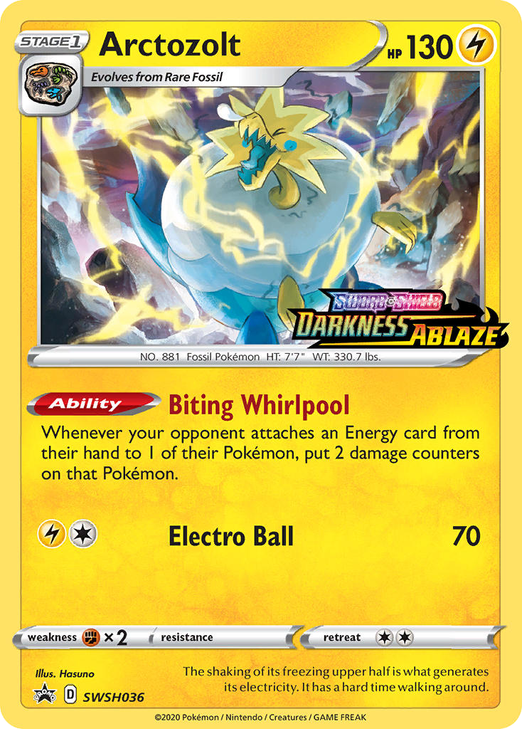 Arctozolt - SWSH Black Star Promos - #SWSH036 - Pokemon TCG card