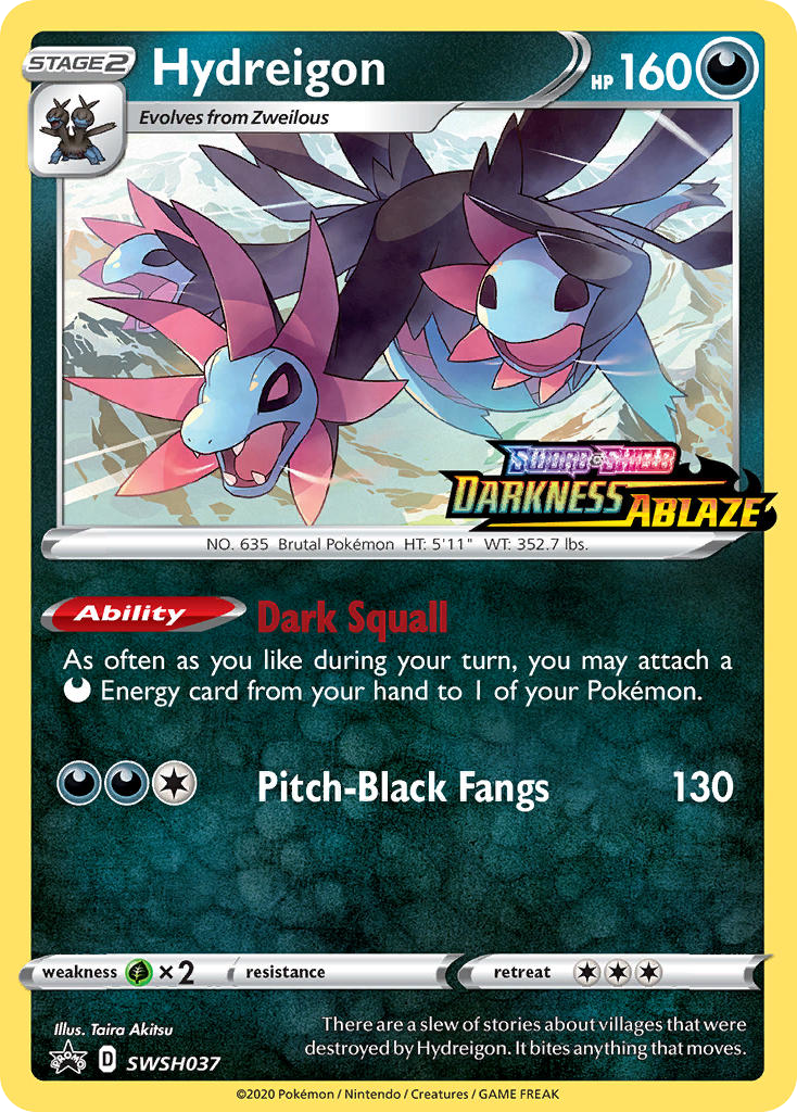 Hydreigon - SWSH Black Star Promos - #SWSH037 - Pokemon TCG card