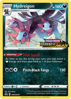 Hydreigon #SWSH037 Hydreigon - SWSH Black Star Promos - #SWSH037 - Pokemon TCG card