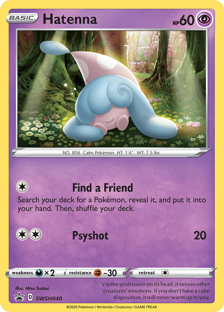 Hatenna - SWSH Black Star Promos - #SWSH040 - Pokemon TCG card