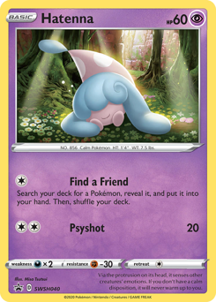 Hatenna #SWSH040 Hatenna - SWSH Black Star Promos - #SWSH040 - Pokemon TCG card