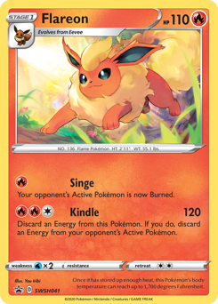 Flareon #SWSH041 Flareon - SWSH Black Star Promos - #SWSH041 - Pokemon TCG card