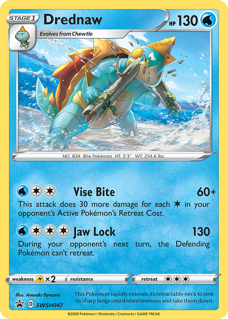 Drednaw - SWSH Black Star Promos - #SWSH047 - Pokemon TCG card