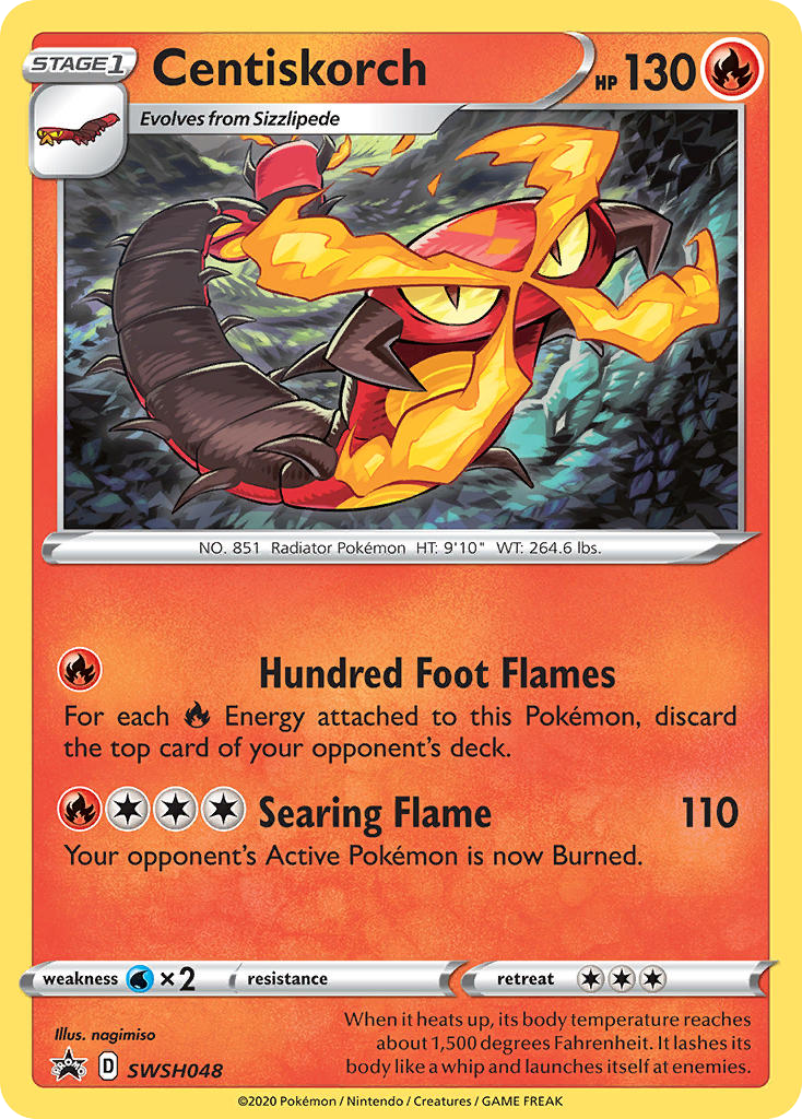Centiskorch - SWSH Black Star Promos - #SWSH048 - Pokemon TCG card