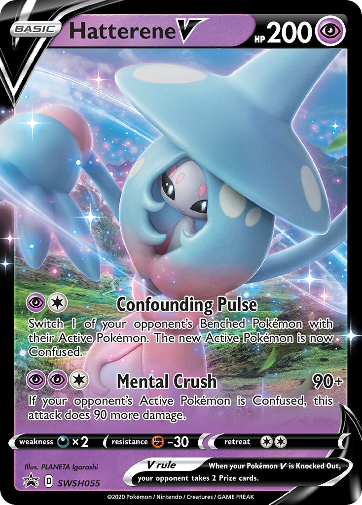 Hatterene V - SWSH Black Star Promos - #SWSH055 - Pokemon TCG card