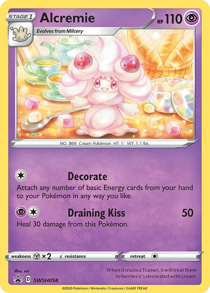 Alcremie - SWSH Black Star Promos - #SWSH058 - Pokemon TCG card