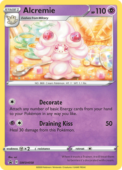 Alcremie #SWSH058 Alcremie - SWSH Black Star Promos - #SWSH058 - Pokemon TCG card