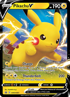 Pikachu V #SWSH061 Pikachu V - SWSH Black Star Promos - #SWSH061 - Pokemon TCG card