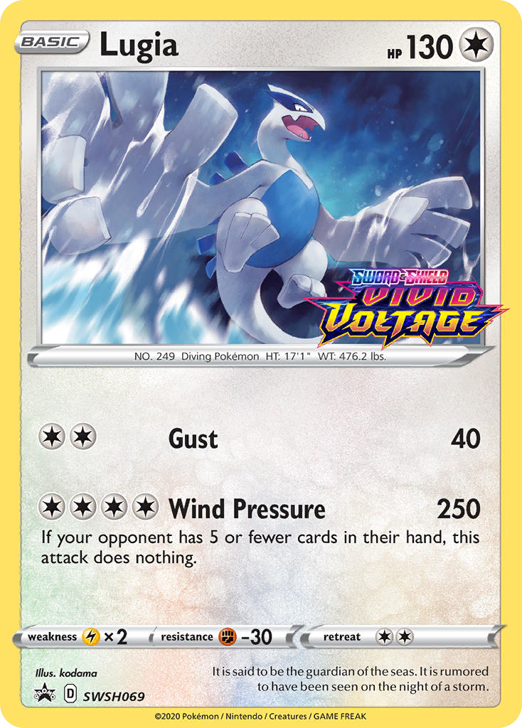 Lugia - SWSH Black Star Promos - #SWSH069 - Pokemon TCG card