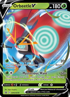 Orbeetle V #SWSH078 Orbeetle V - SWSH Black Star Promos - #SWSH078 - Pokemon TCG card