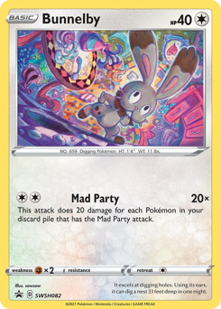 Bunnelby #SWSH082 Bunnelby - SWSH Black Star Promos - #SWSH082 - Pokemon TCG card