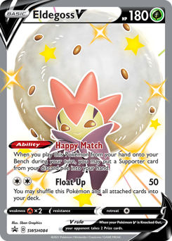 Eldegoss V #SWSH084 Eldegoss V - SWSH Black Star Promos - #SWSH084 - Pokemon TCG card