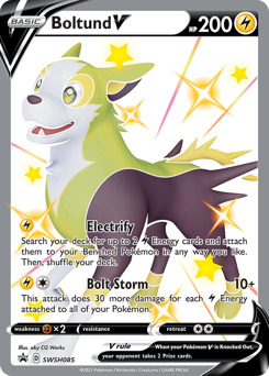 Boltund V #SWSH085 Boltund V - SWSH Black Star Promos - #SWSH085 - Pokemon TCG card