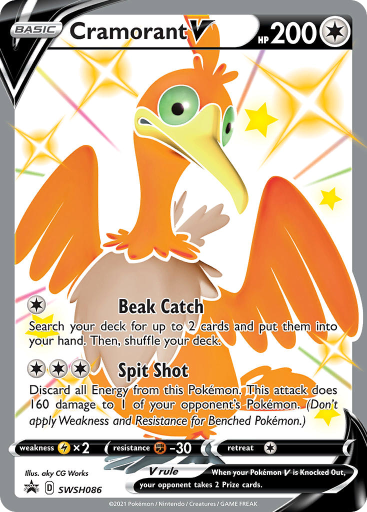 Cramorant V - SWSH Black Star Promos - #SWSH086 - Pokemon TCG card