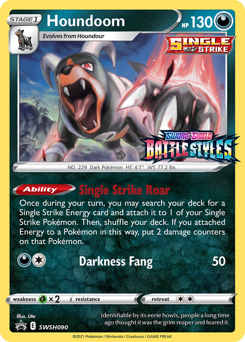 Houndoom #SWSH090 Houndoom - SWSH Black Star Promos - #SWSH090 - Pokemon TCG card