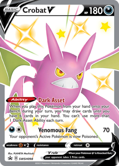 Crobat V #SWSH098 Crobat V - SWSH Black Star Promos - #SWSH098 - Pokemon TCG card