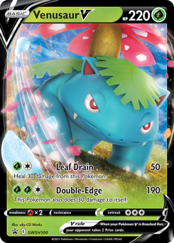 Venusaur V #SWSH100 Venusaur V - SWSH Black Star Promos - #SWSH100 - Pokemon TCG card