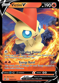 Victini V - SWSH Black Star Promos - #SWSH104 - Pokemon TCG card