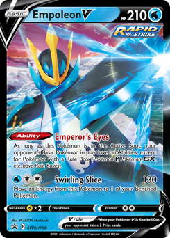 Empoleon V #SWSH108 Empoleon V - SWSH Black Star Promos - #SWSH108 - Pokemon TCG card
