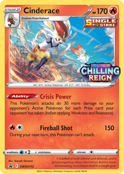 Cinderace #SWSH112 Cinderace - SWSH Black Star Promos - #SWSH112 - Pokemon TCG card