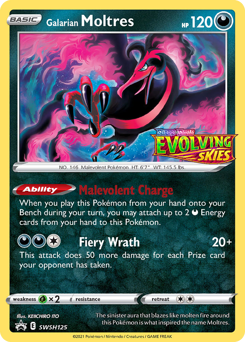 Galarian Moltres - SWSH Black Star Promos - #SWSH125 - Pokemon TCG card