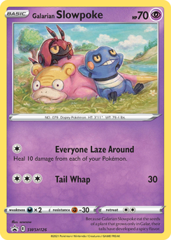 Galarian Slowpoke #SWSH126 Galarian Slowpoke - SWSH Black Star Promos - #SWSH126 - Pokemon TCG card
