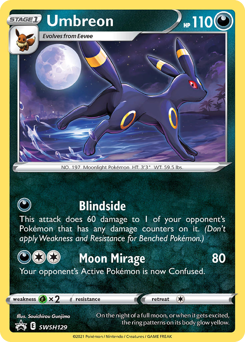 Umbreon #SWSH129 Umbreon - SWSH Black Star Promos - #SWSH129 - Pokemon TCG card