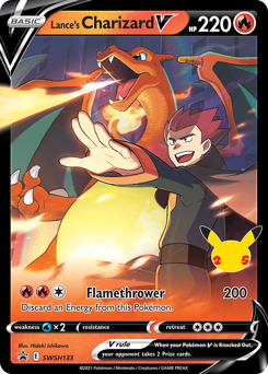 Lance's Charizard V #SWSH133 Lance's Charizard V - SWSH Black Star Promos - #SWSH133 - Pokemon TCG card