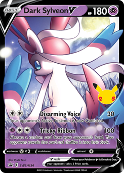 Dark Sylveon V #SWSH134 Dark Sylveon V - SWSH Black Star Promos - #SWSH134 - Pokemon TCG card
