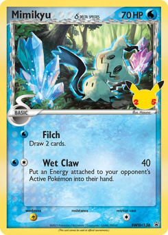 Mimikyu δ #SWSH136 Mimikyu δ - SWSH Black Star Promos - #SWSH136 - Pokemon TCG card