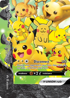 Pikachu V-UNION #SWSH141 Pikachu V-UNION - SWSH Black Star Promos - #SWSH141 - Pokemon TCG card
