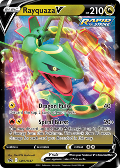 Rayquaza V #SWSH147 Rayquaza V - SWSH Black Star Promos - #SWSH147 - Pokemon TCG card