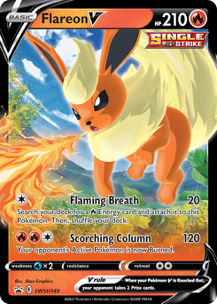 Flareon V #SWSH149 Flareon V - SWSH Black Star Promos - #SWSH149 - Pokemon TCG card