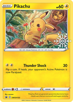 Pikachu #SWSH153 Pikachu - SWSH Black Star Promos - #SWSH153 - Pokemon TCG card