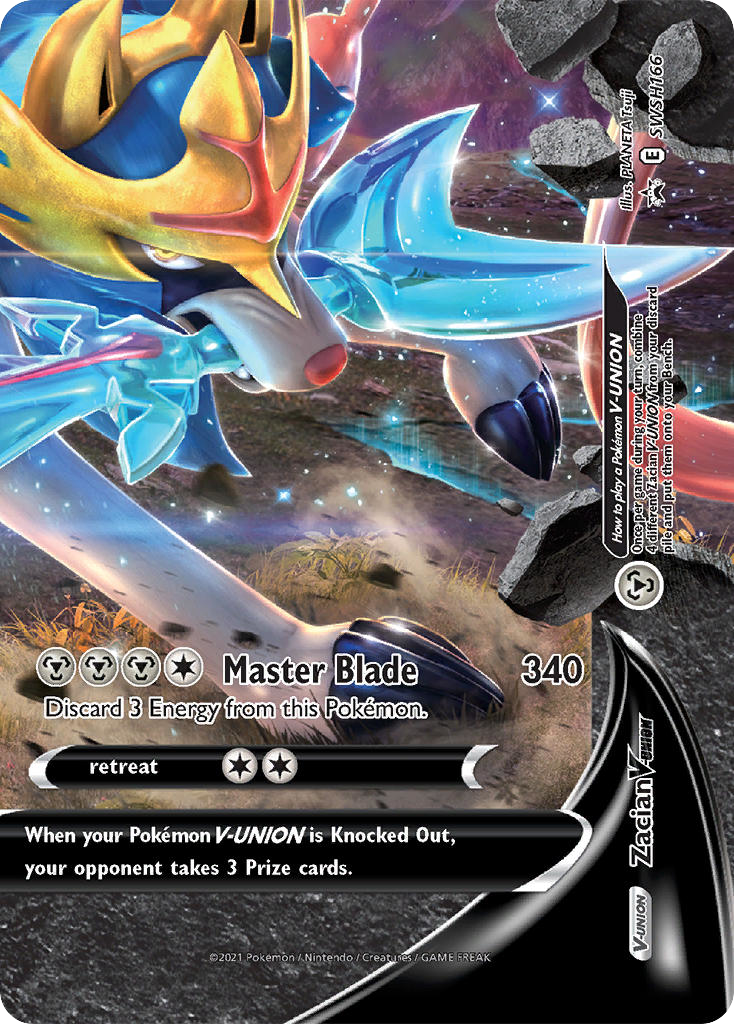 Zacian V-UNION - SWSH Black Star Promos - #SWSH166 - Pokemon TCG card