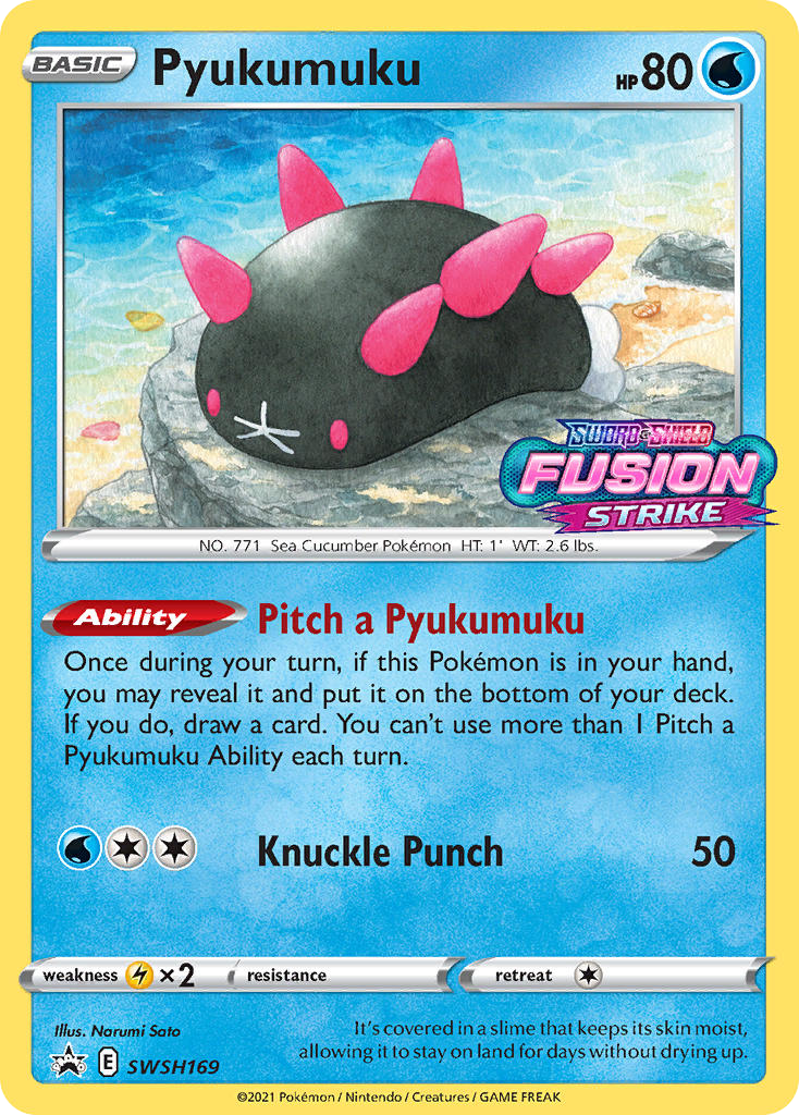 Pyukumuku - SWSH Black Star Promos - #SWSH169 - Pokemon TCG card