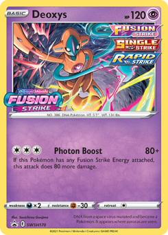 Deoxys #SWSH170 Deoxys - SWSH Black Star Promos - #SWSH170 - Pokemon TCG card