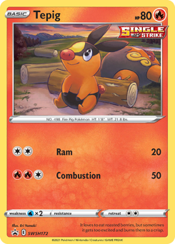 Tepig - SWSH Black Star Promos - #SWSH172 - Pokemon TCG card