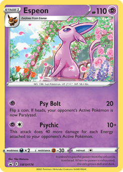 Espeon #SWSH174 Espeon - SWSH Black Star Promos - #SWSH174 - Pokemon TCG card