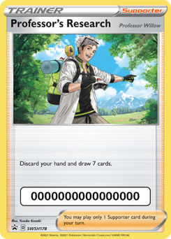 Professor's Research - SWSH Black Star Promos - #SWSH178 - Pokemon TCG card