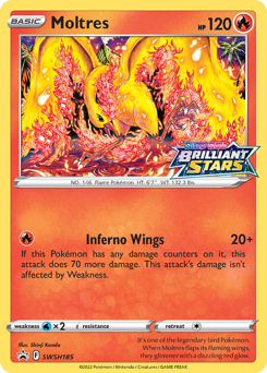 Moltres #SWSH185 Moltres - SWSH Black Star Promos - #SWSH185 - Pokemon TCG card