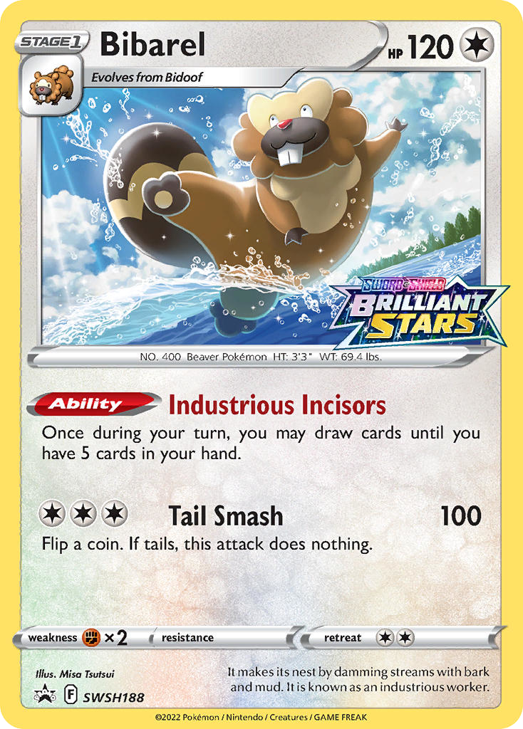 Bibarel - SWSH Black Star Promos - #SWSH188 - Pokemon TCG card