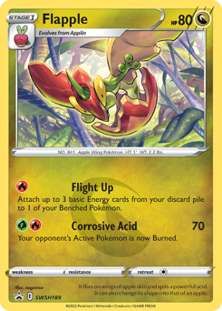 Flapple #SWSH189 Flapple - SWSH Black Star Promos - #SWSH189 - Pokemon TCG card