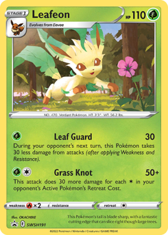 Leafeon #SWSH191 Leafeon - SWSH Black Star Promos - #SWSH191 - Pokemon TCG card