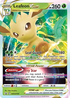 Leafeon VSTAR #SWSH195 Leafeon VSTAR - SWSH Black Star Promos - #SWSH195 - Pokemon TCG card