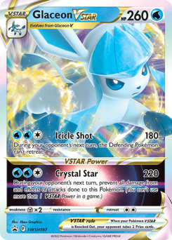 Glaceon VSTAR #SWSH197 Glaceon VSTAR - SWSH Black Star Promos - #SWSH197 - Pokemon TCG card