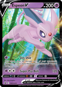 Espeon V #SWSH201 Espeon V - SWSH Black Star Promos - #SWSH201 - Pokemon TCG card
