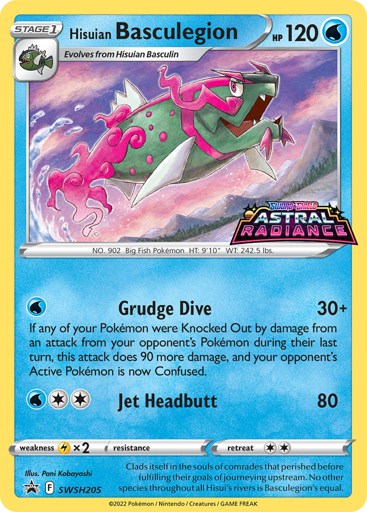 Hisuian Basculegion - SWSH Black Star Promos - #SWSH205 - Pokemon TCG card