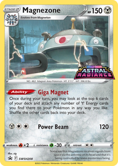 Magnezone #SWSH208 Magnezone - SWSH Black Star Promos - #SWSH208 - Pokemon TCG card