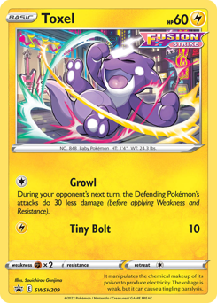 Toxel #SWSH209 Toxel - SWSH Black Star Promos - #SWSH209 - Pokemon TCG card